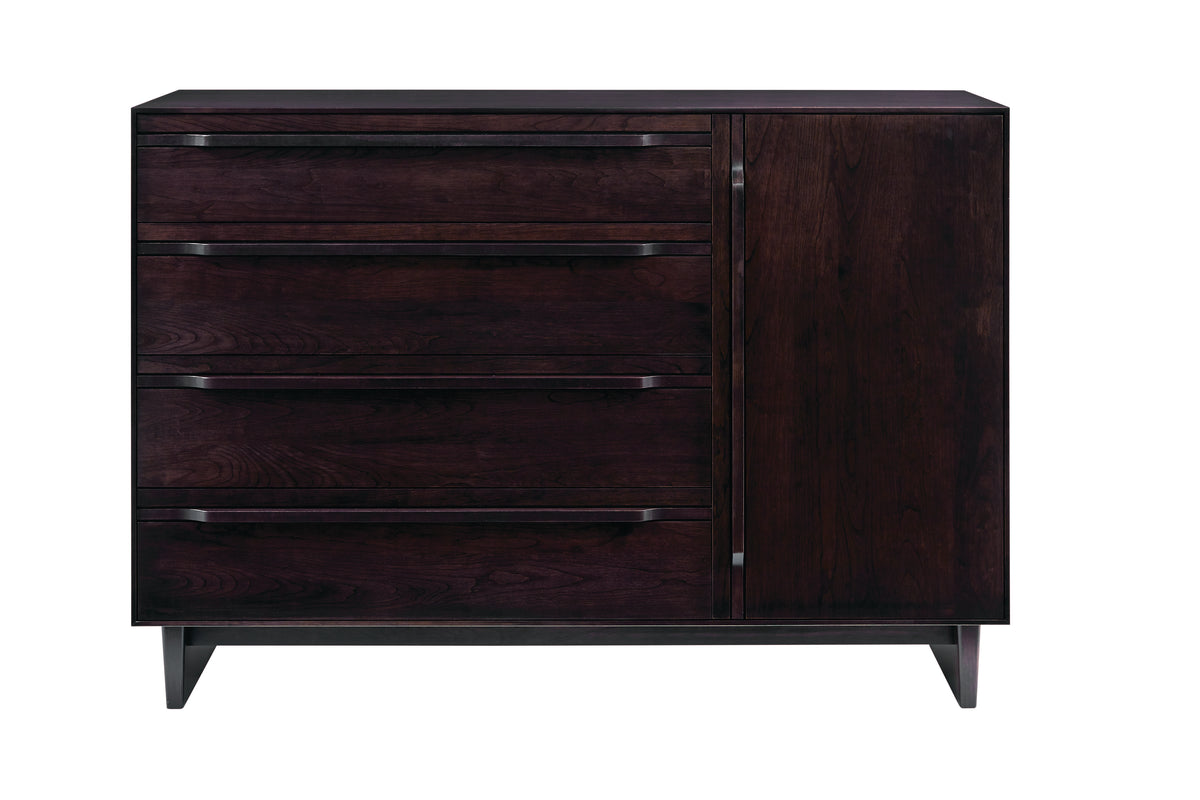 West Bros Camber Door Dresser in 92 Graphite, on white
