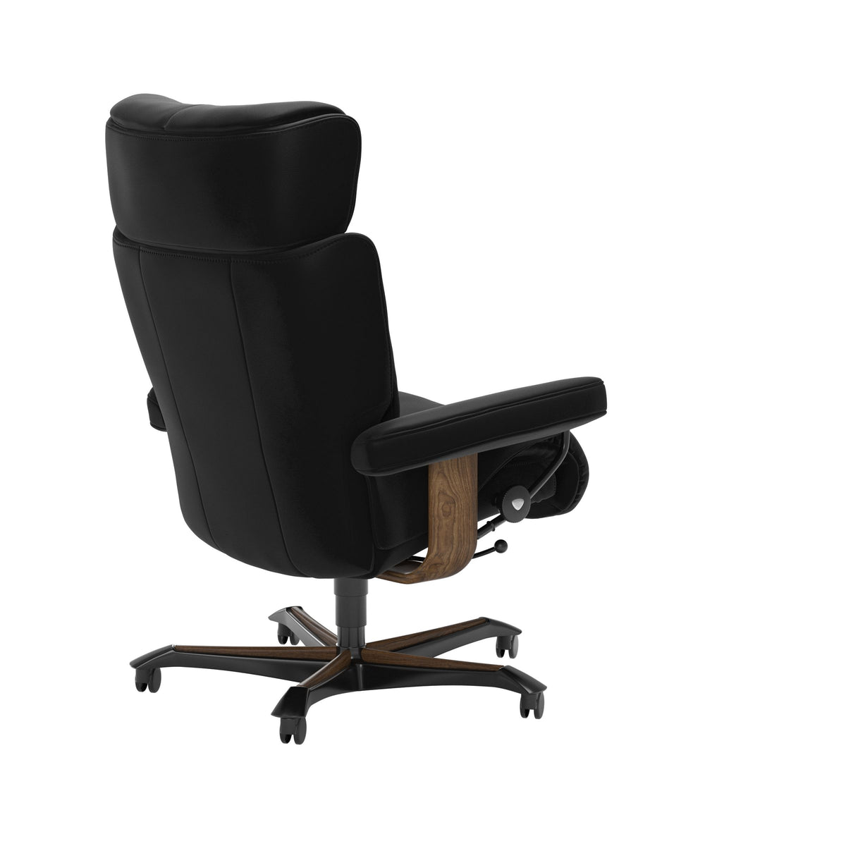 Magic - Office Chair - Paloma Black - Teak Wood