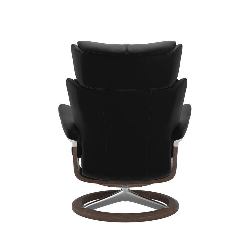 Magic Recliner - Signature Base - Paloma Black - Walnut Wood