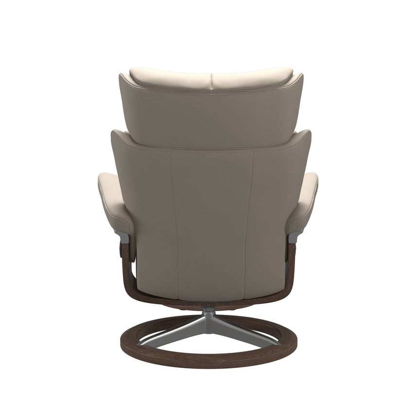 Magic Recliner - Signature Base - Paloma Fog - Walnut Wood