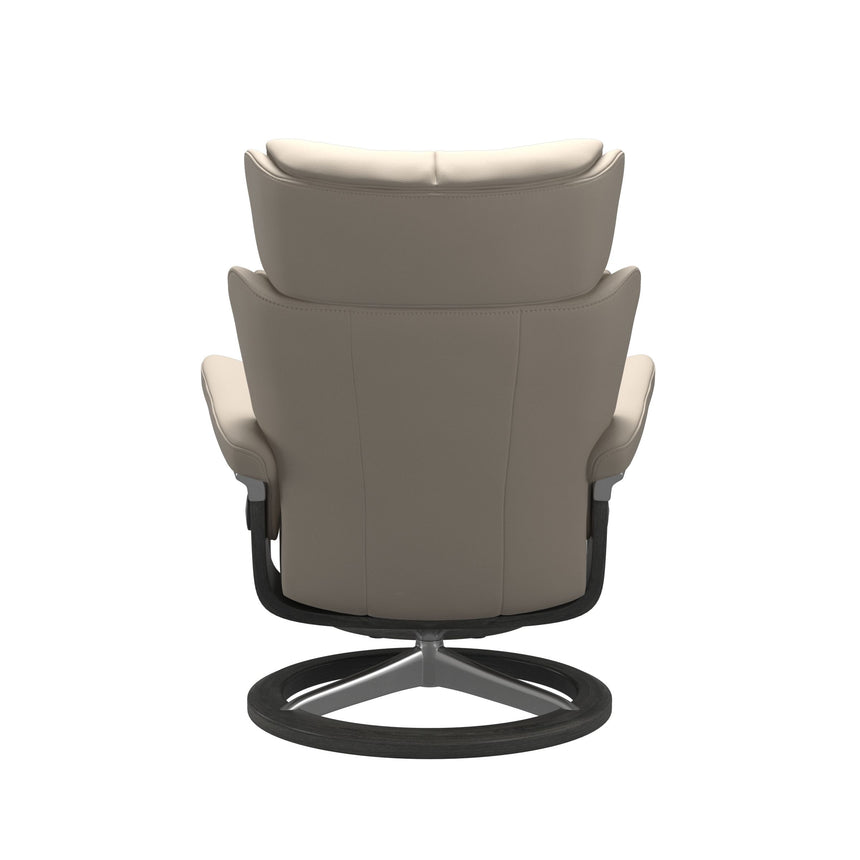 Magic Recliner - Signature Base - Paloma Fog - Grey Wood