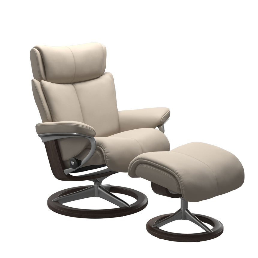 Magic Recliner - Signature Base - Paloma Fog - Wenge Wood