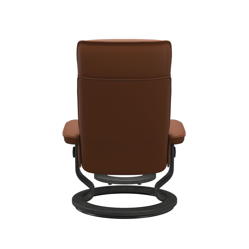 Admiral Recliner - Classic Base - Paloma New cognac - Grey Wood
