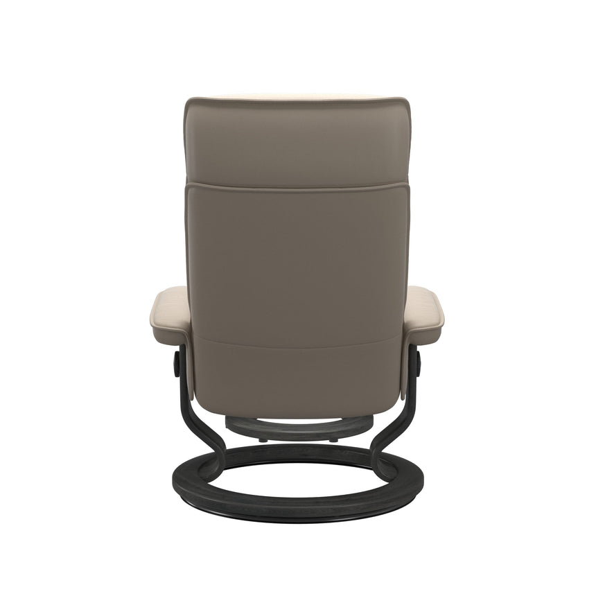 Admiral Recliner - Classic Base - Paloma Mushroom - Grey Wood
