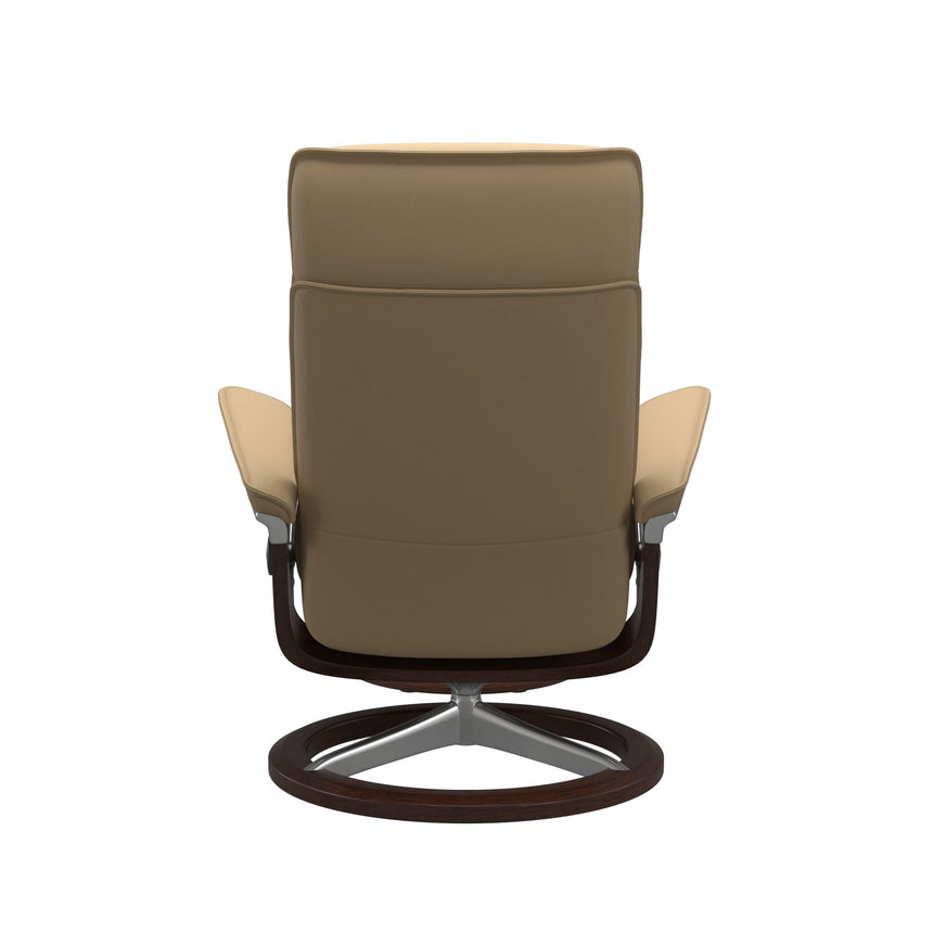 Admiral Recliner - Signature Base - Paloma Sand - Brown Wood