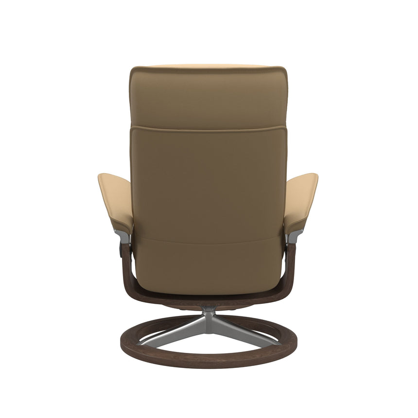 Admiral Recliner - Signature Base - Paloma Sand - Walnut Wood