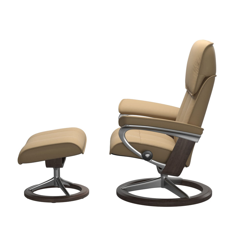 Admiral Recliner - Signature Base - Paloma Sand - Wenge Wood