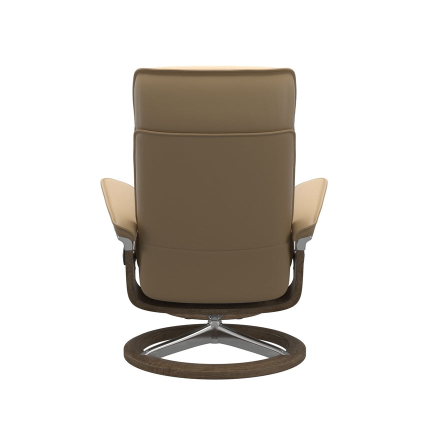 Admiral Recliner - Signature Base - Paloma Sand - Smoked Oak Wood