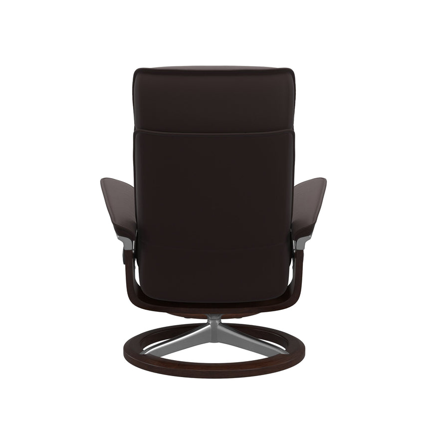 Admiral Recliner - Signature Base - Paloma Chocolate - Brown Wood