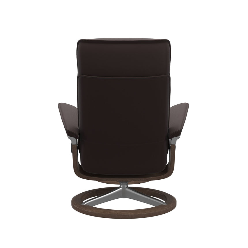 Admiral Recliner - Signature Base - Paloma Chocolate - Walnut Wood