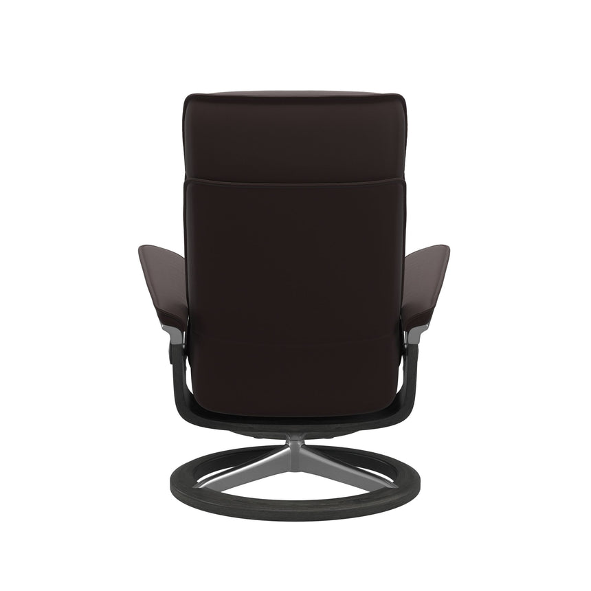 Admiral Recliner - Signature Base - Paloma Chocolate - Grey Wood