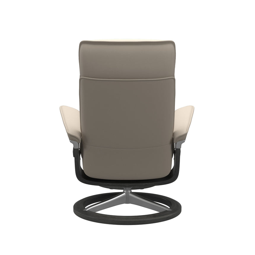 Admiral Recliner - Signature Base - Paloma Fog - Grey Wood