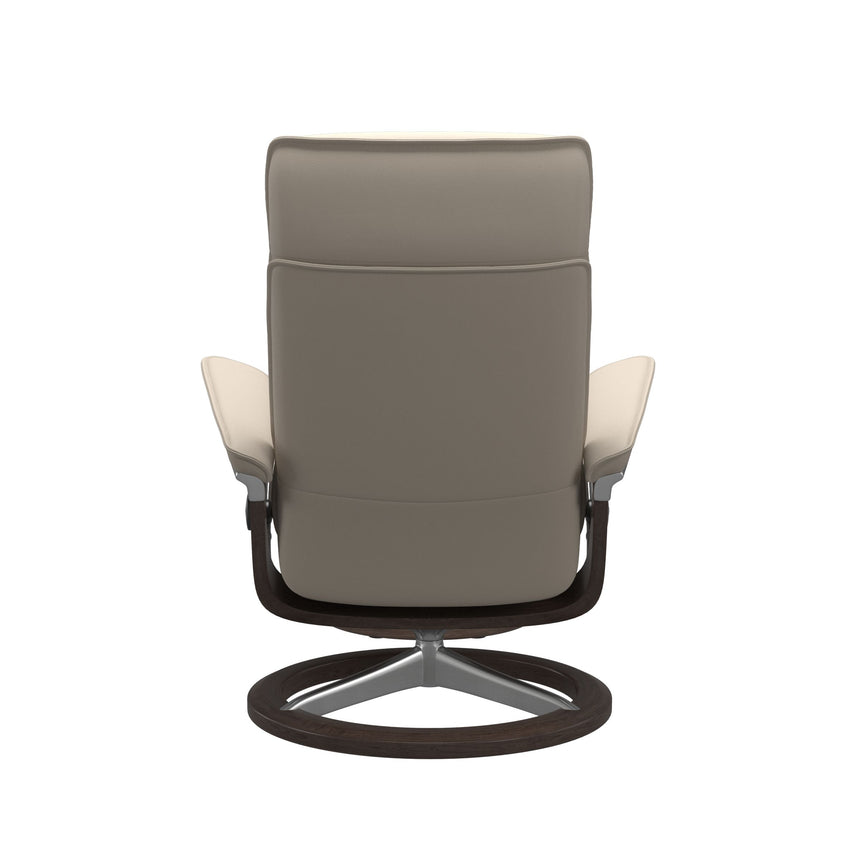 Admiral Recliner - Signature Base - Paloma Fog - Wenge Wood