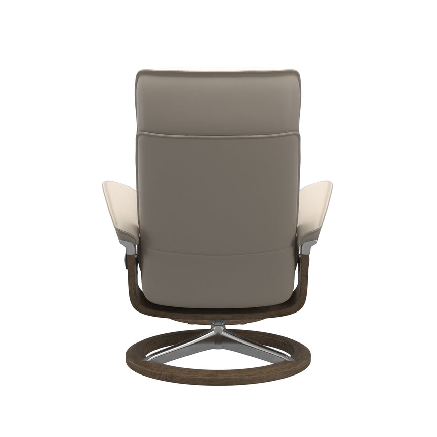 Admiral Recliner - Signature Base - Paloma Fog - Smoked Oak Wood