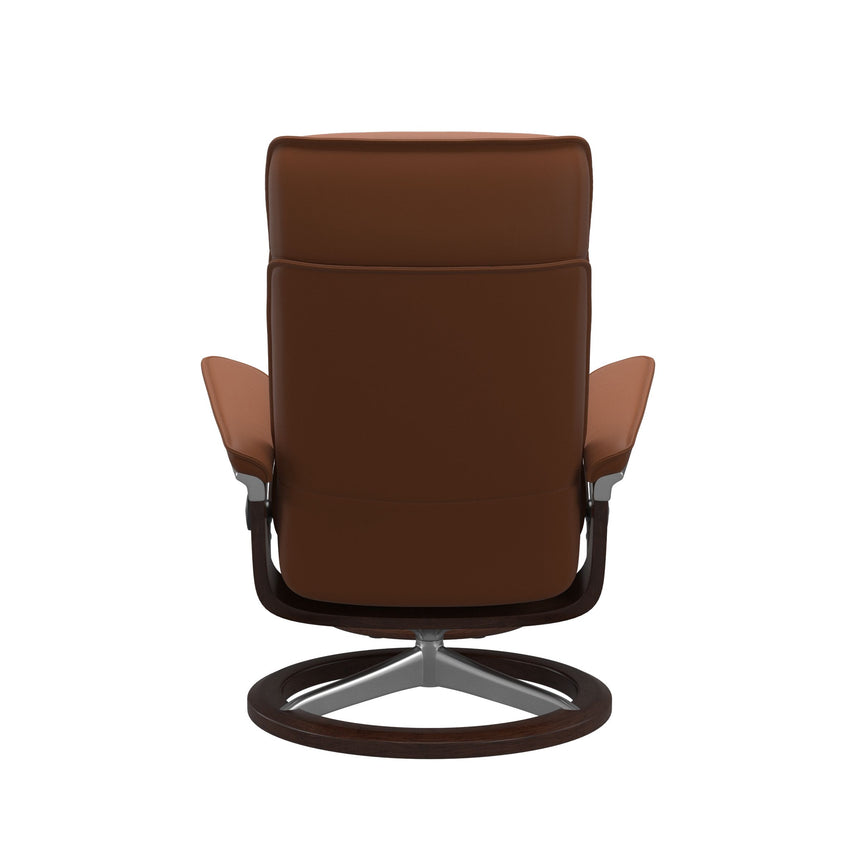 Admiral Recliner - Signature Base - Paloma New cognac - Brown Wood