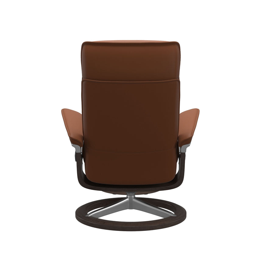 Admiral Recliner - Signature Base - Paloma New cognac - Wenge Wood