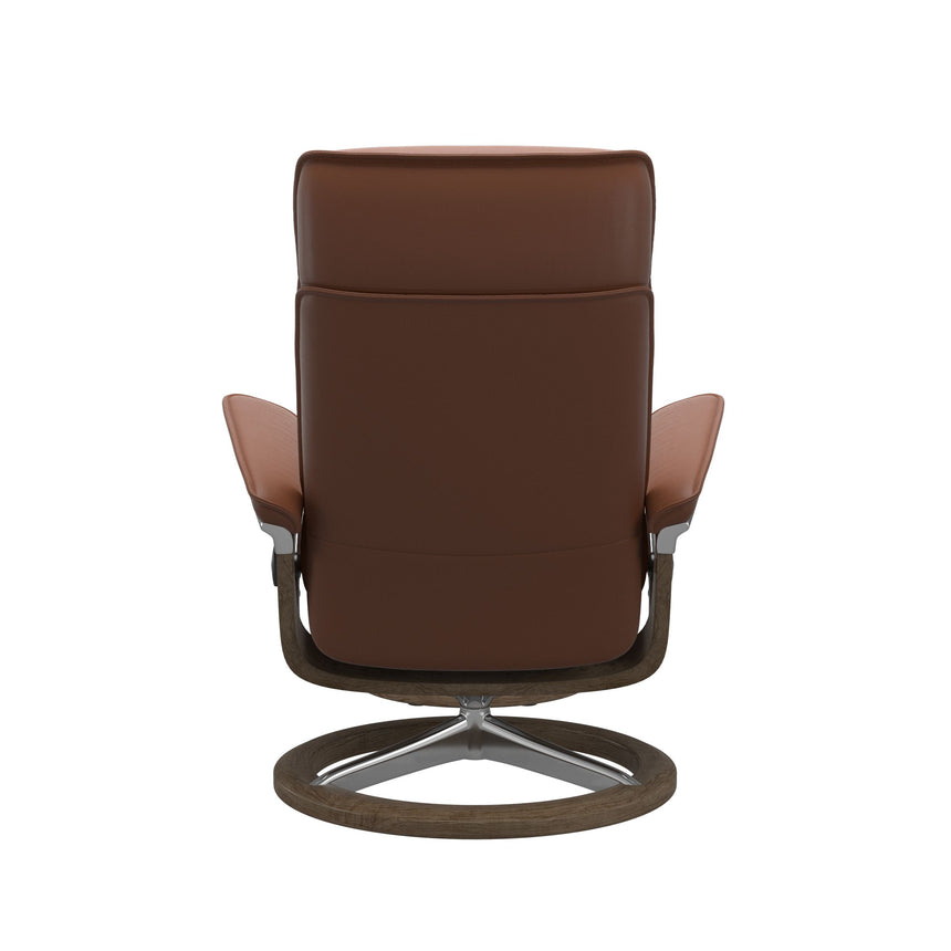 Admiral Recliner - Signature Base - Paloma New cognac - Smoked Oak Wood