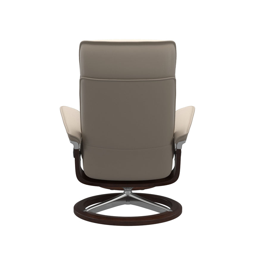 Admiral Recliner - Signature Base - Paloma Mushroom - Brown Wood