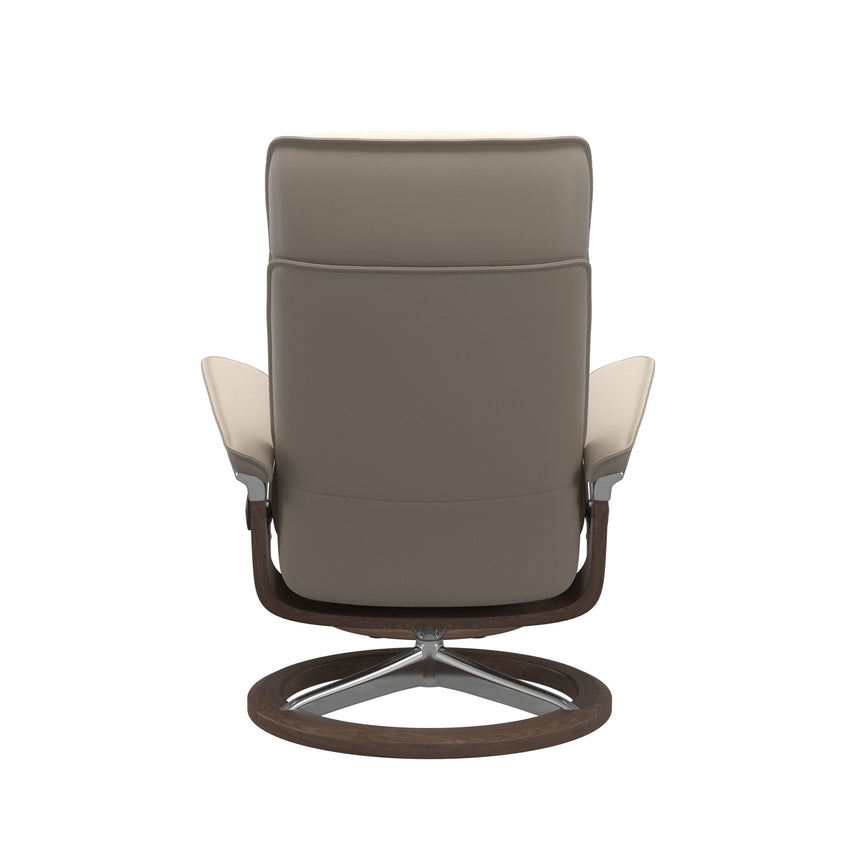 Admiral Recliner - Signature Base - Paloma Mushroom - Walnut Wood