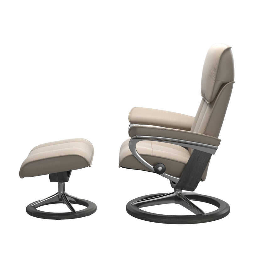Admiral Recliner - Signature Base - Paloma Mushroom - Grey Wood
