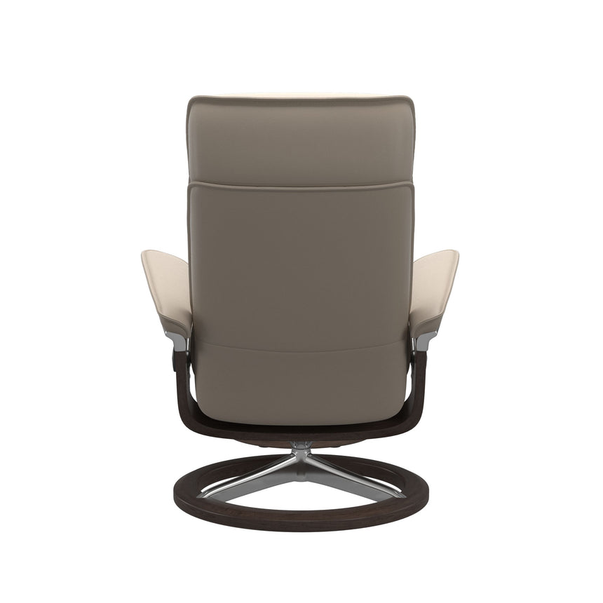 Admiral Recliner - Signature Base - Paloma Mushroom - Wenge Wood
