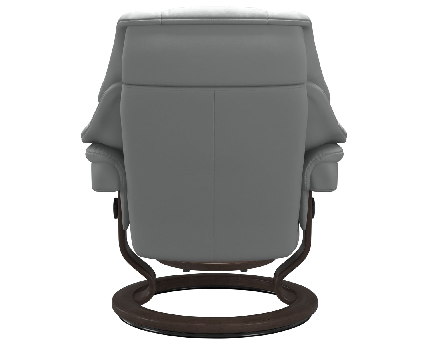 Paloma Leather Misty Grey M/L & Wenge Base | Stressless Reno Classic Recliner - Promo | Valley Ridge Furniture