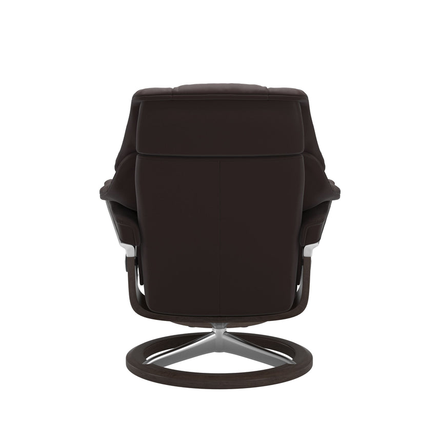 Reno Recliner - Signature Base - Paloma Chocolate - Wenge Wood
