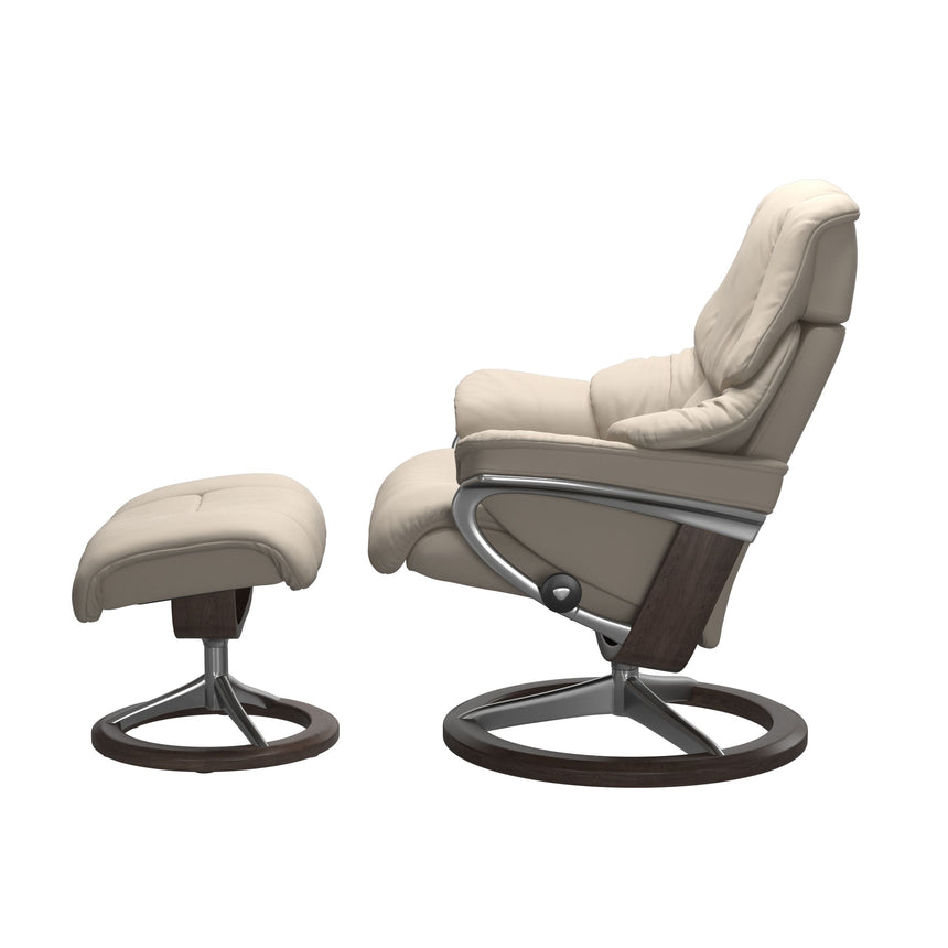 Reno Recliner - Signature Base - Paloma Fog - Wenge Wood