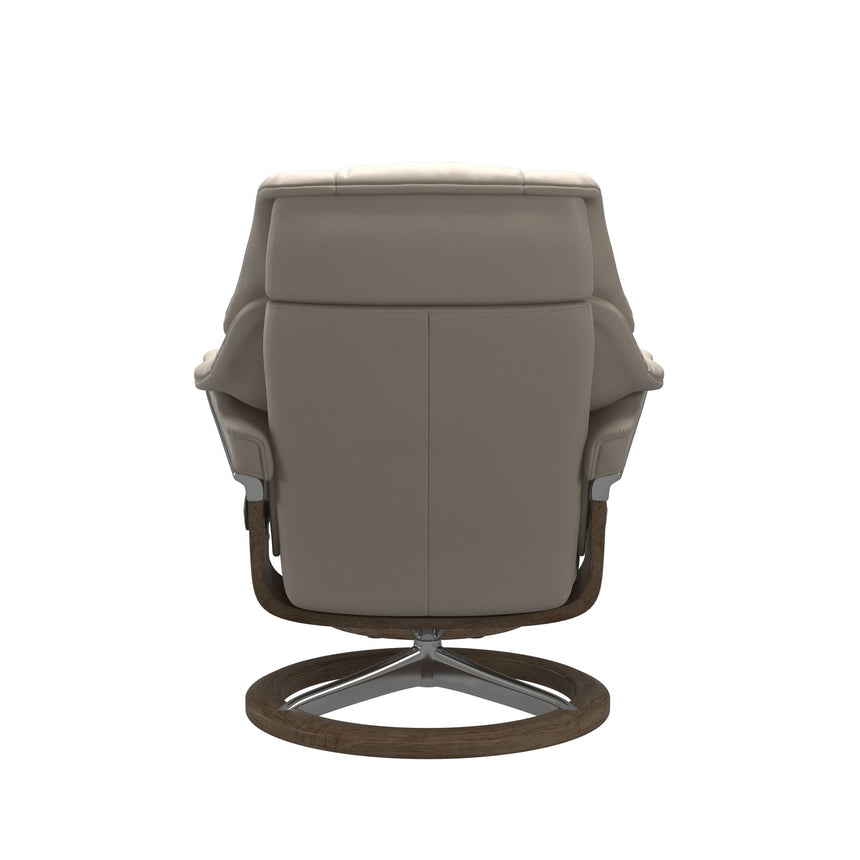 Reno Recliner - Signature Base - Paloma Fog - Smoked Oak Wood