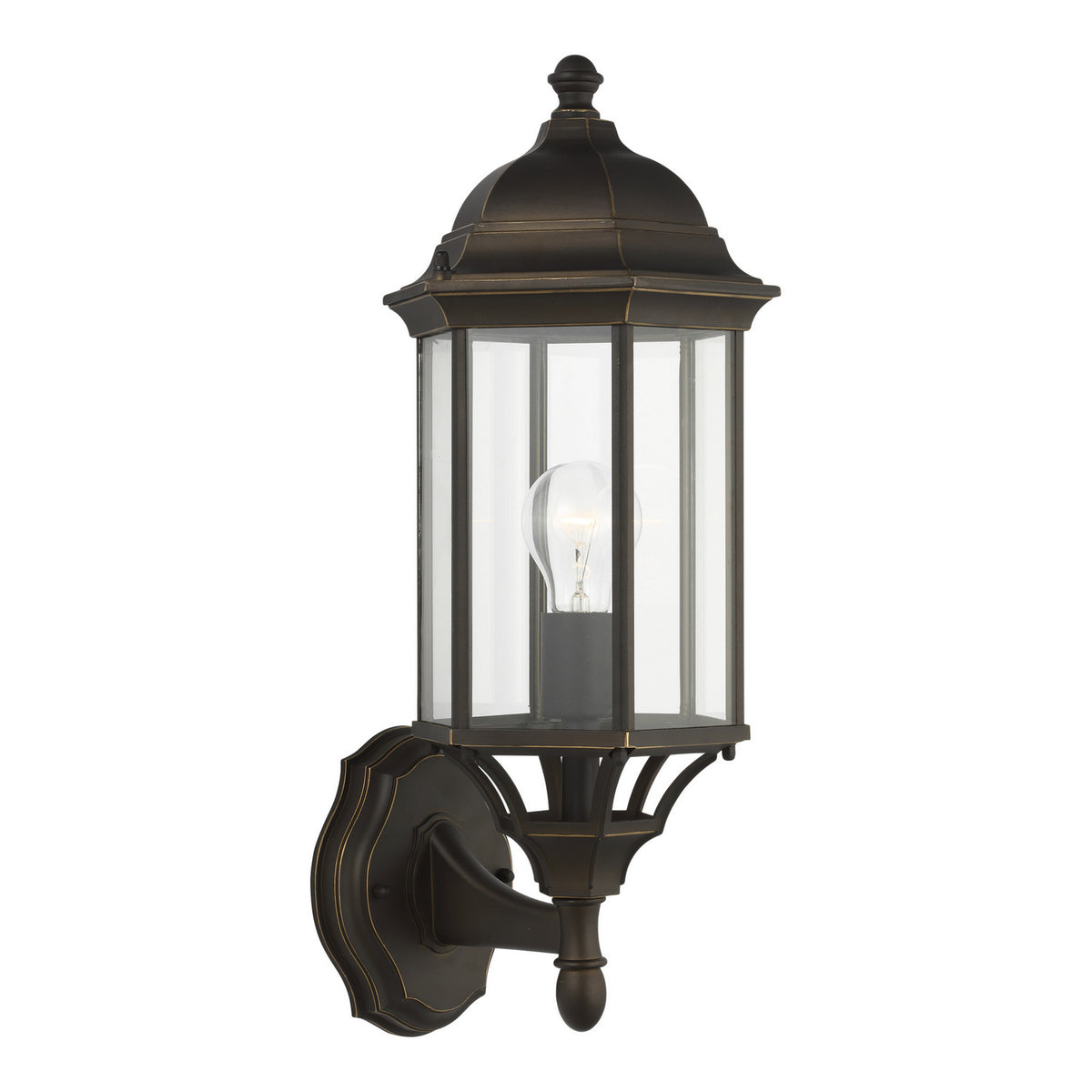 Sevier 19.5" Uplight Lantern — Clear