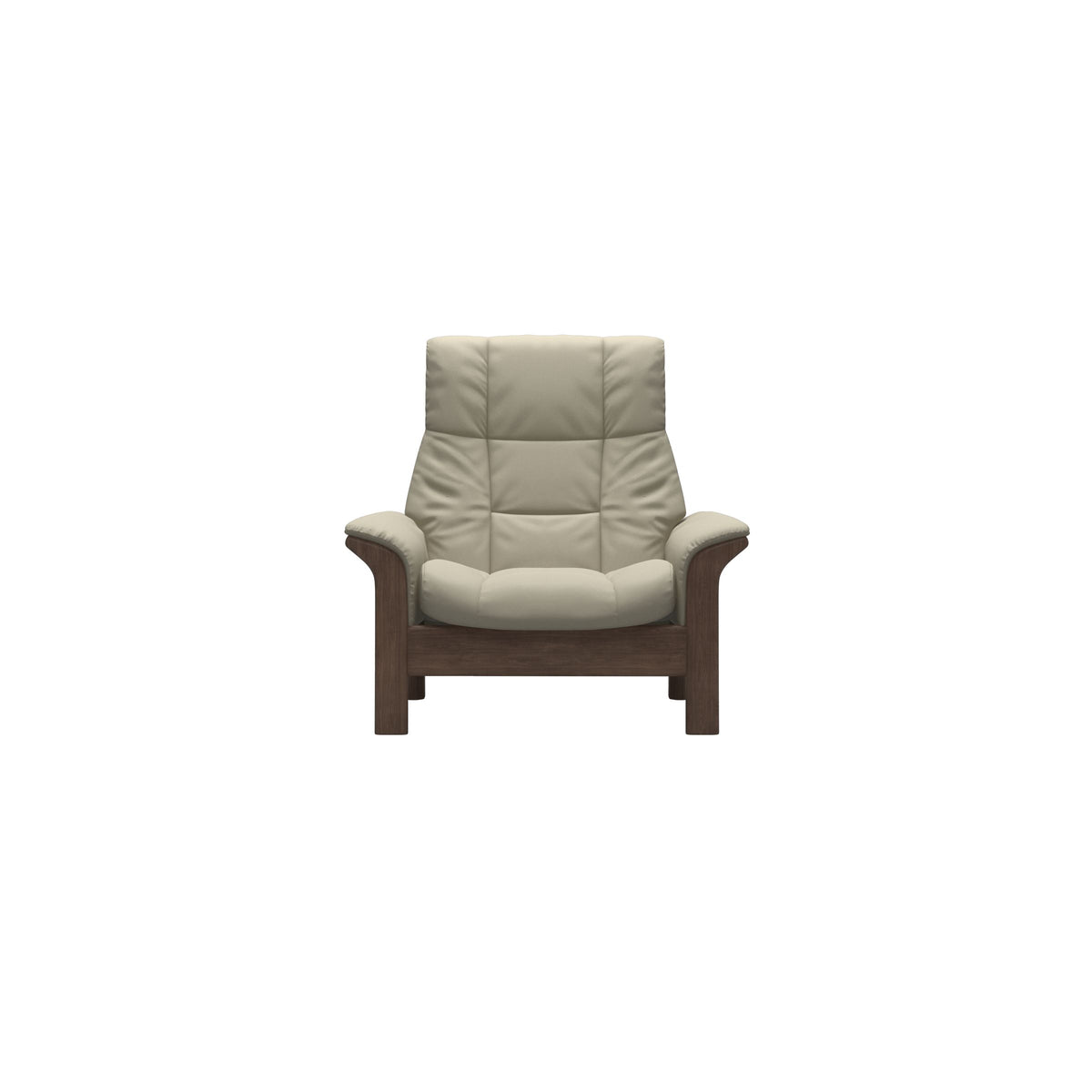 Buckingham HB Chair - Paloma Light Grey - Walnut