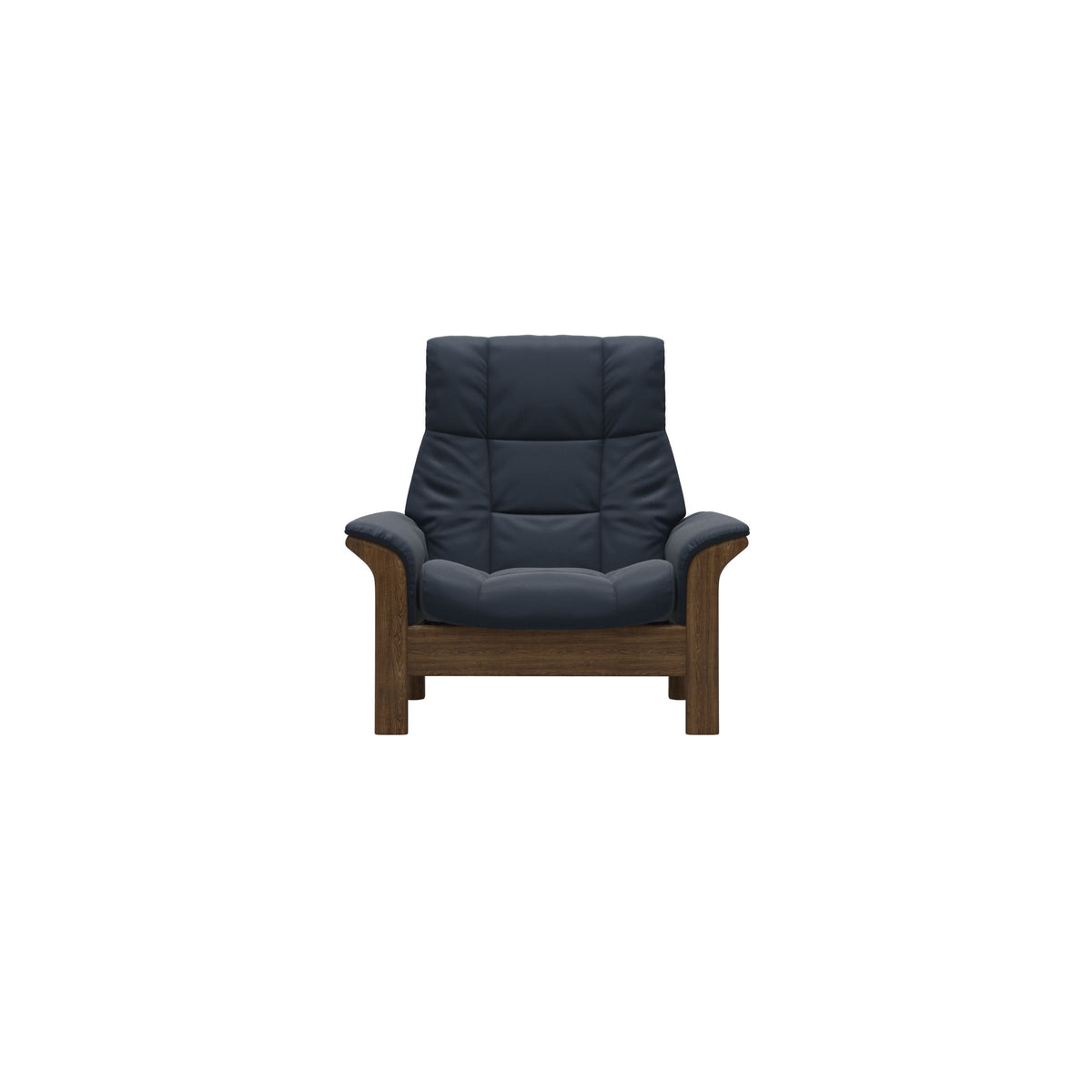 Buckingham HB Chair - Paloma Oxford Blue - Teak