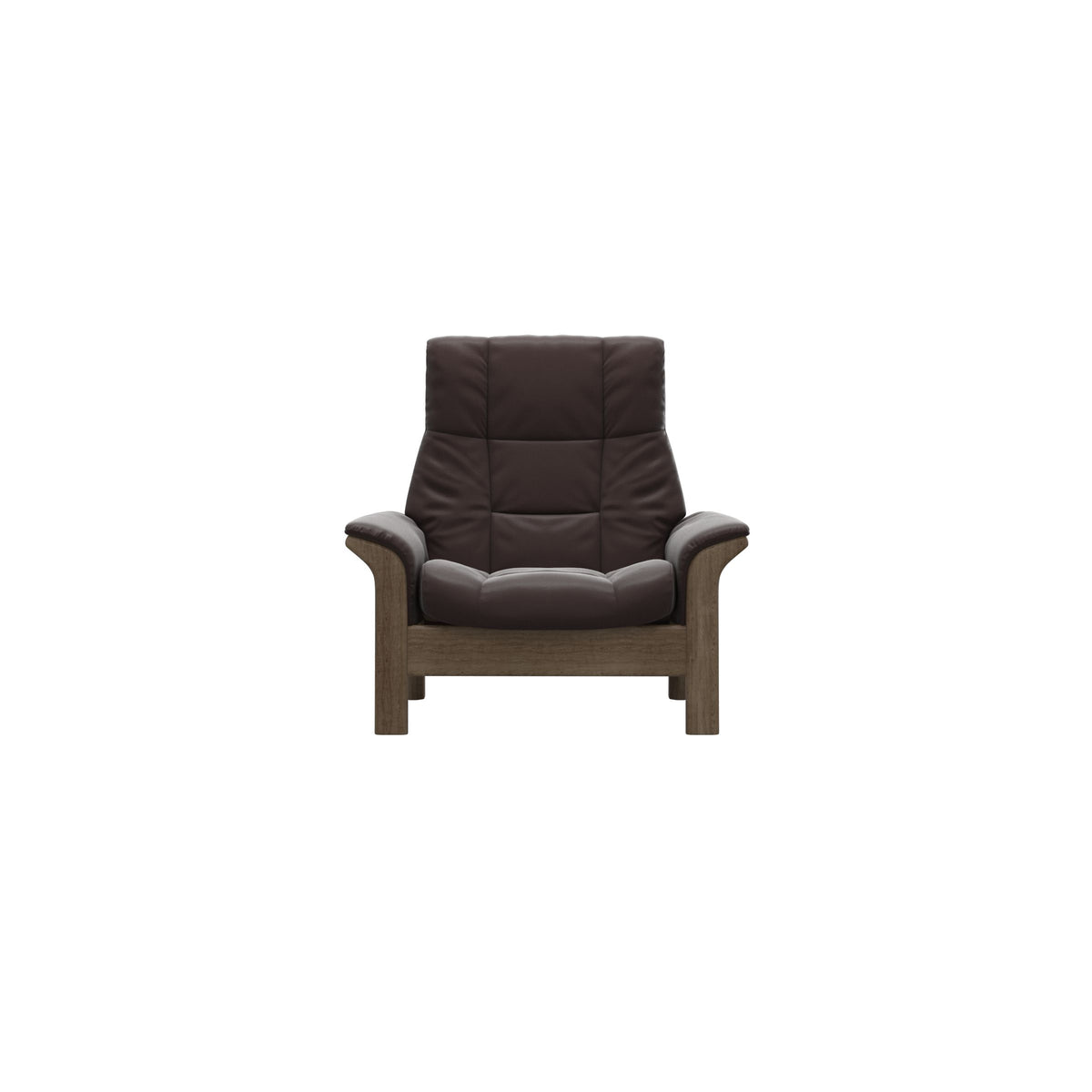 Buckingham HB Chair - Paloma Chocolate - Smoked Oak