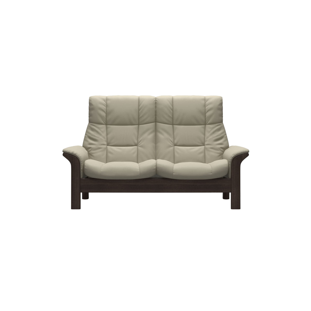 Buckingham HB 2-Seat - Paloma Light Grey - Wenge