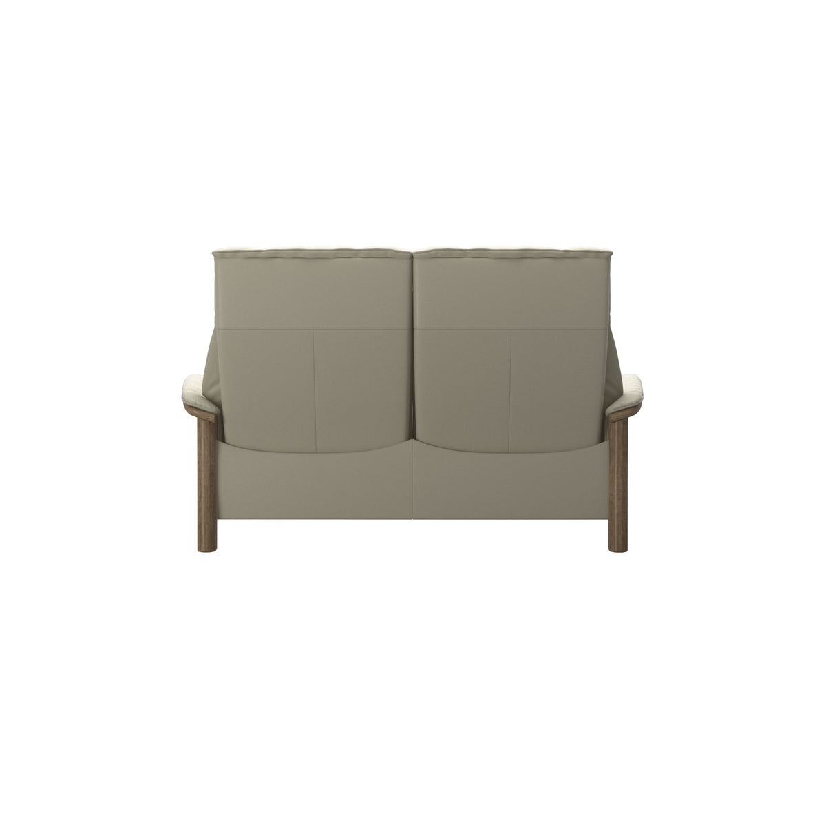 Buckingham HB 2-Seat - Paloma Light Grey - Smoked Oak