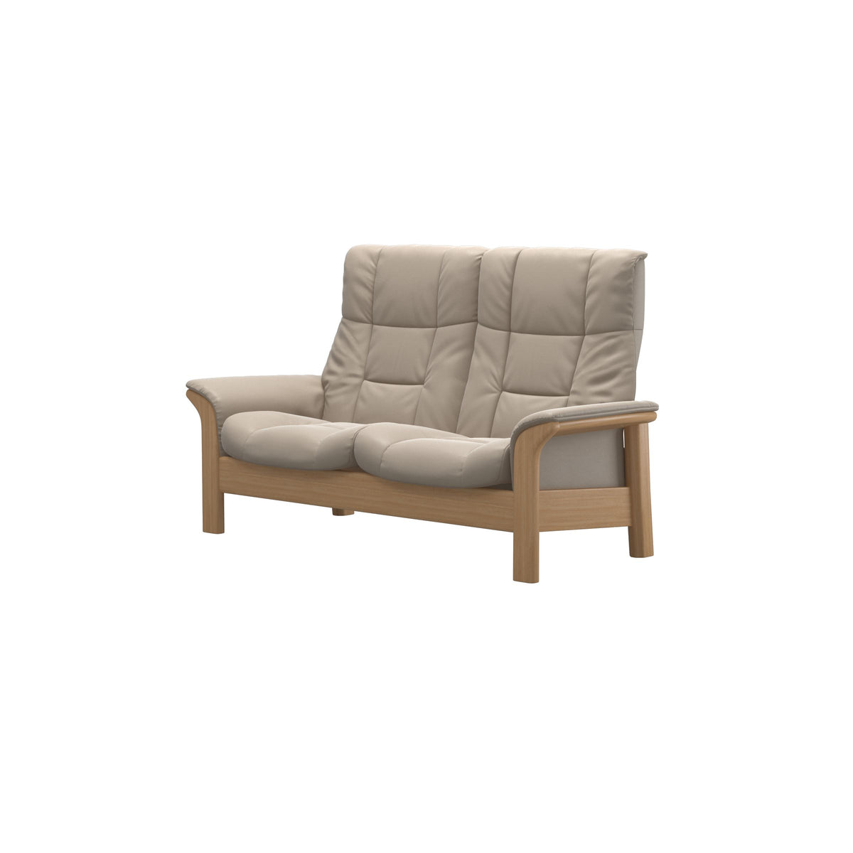 Buckingham HB 2-Seat - Paloma Mushroom - Oak