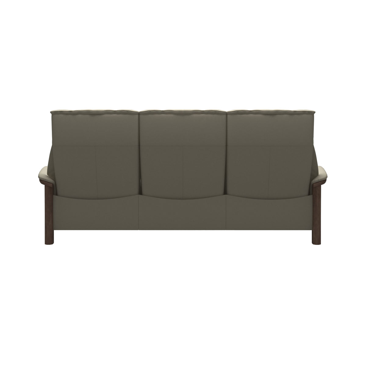 Buckingham HB 3-Seat - Paloma Light Grey - Walnut