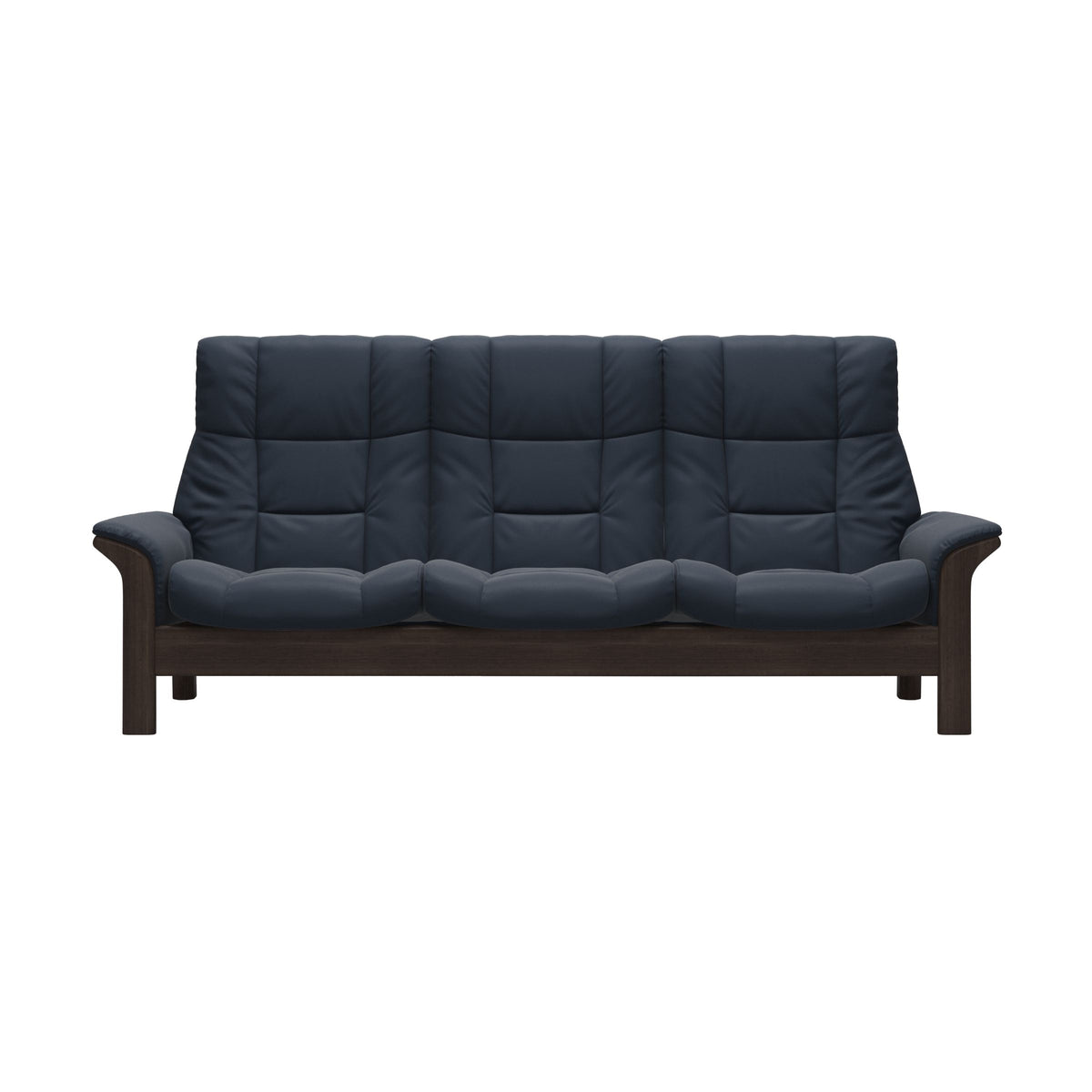 Buckingham HB 3-Seat - Paloma Oxford Blue - Wenge