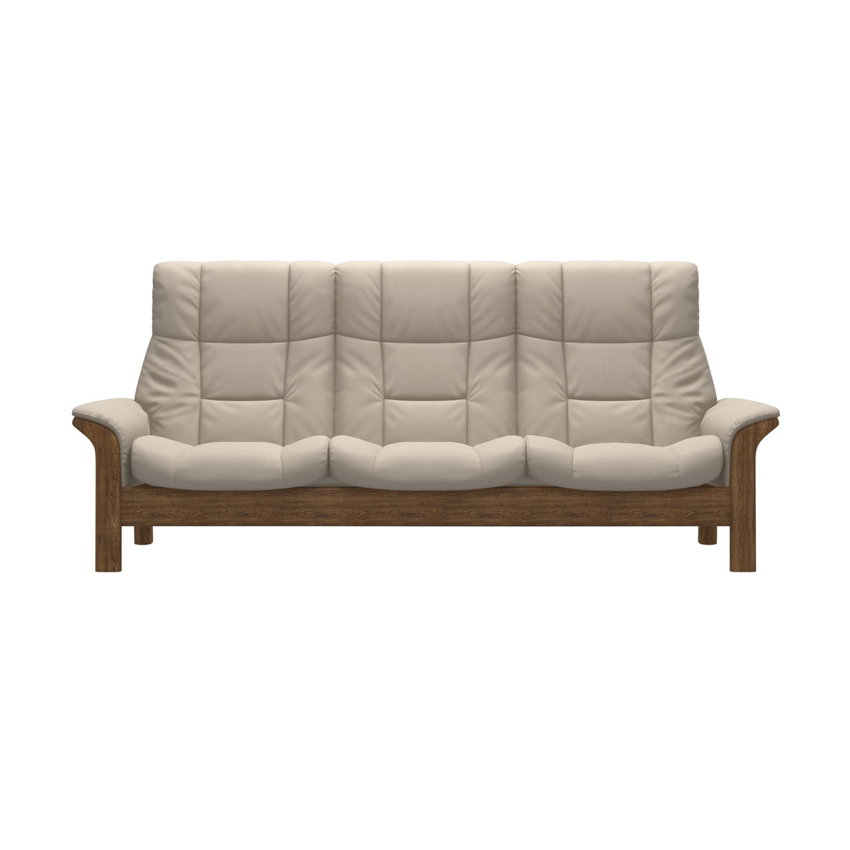 Buckingham HB 3-Seat - Paloma Fog - Teak