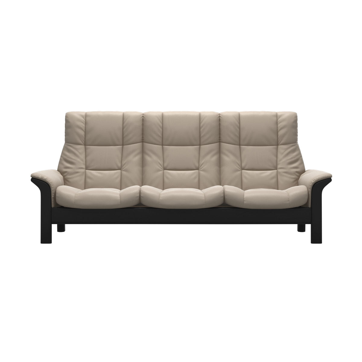 Buckingham HB 3-Seat - Paloma Mushroom - Black