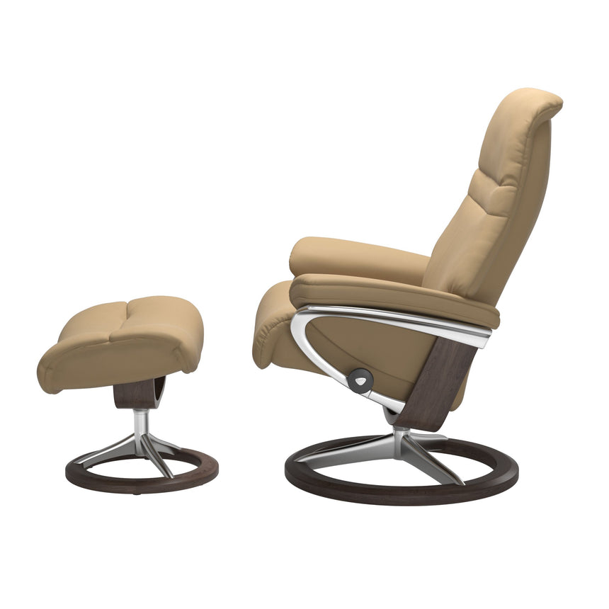 Sunrise Recliner - Signature Base - Paloma Sand - Wenge Wood