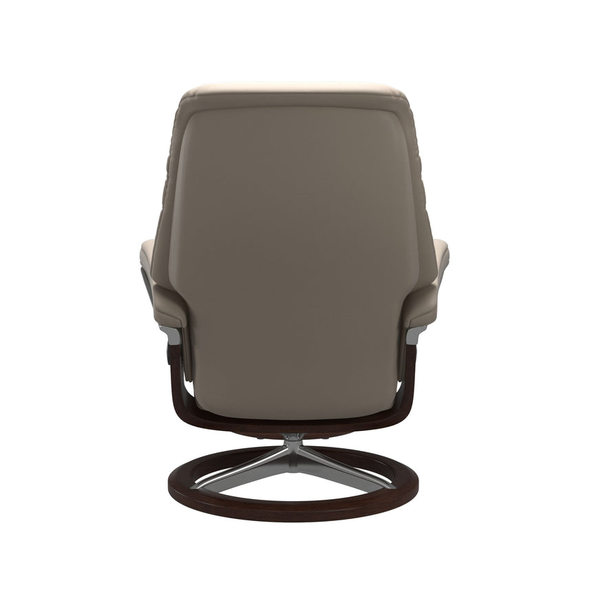Sunrise Recliner - Signature Base - Paloma Mushroom - Brown Wood