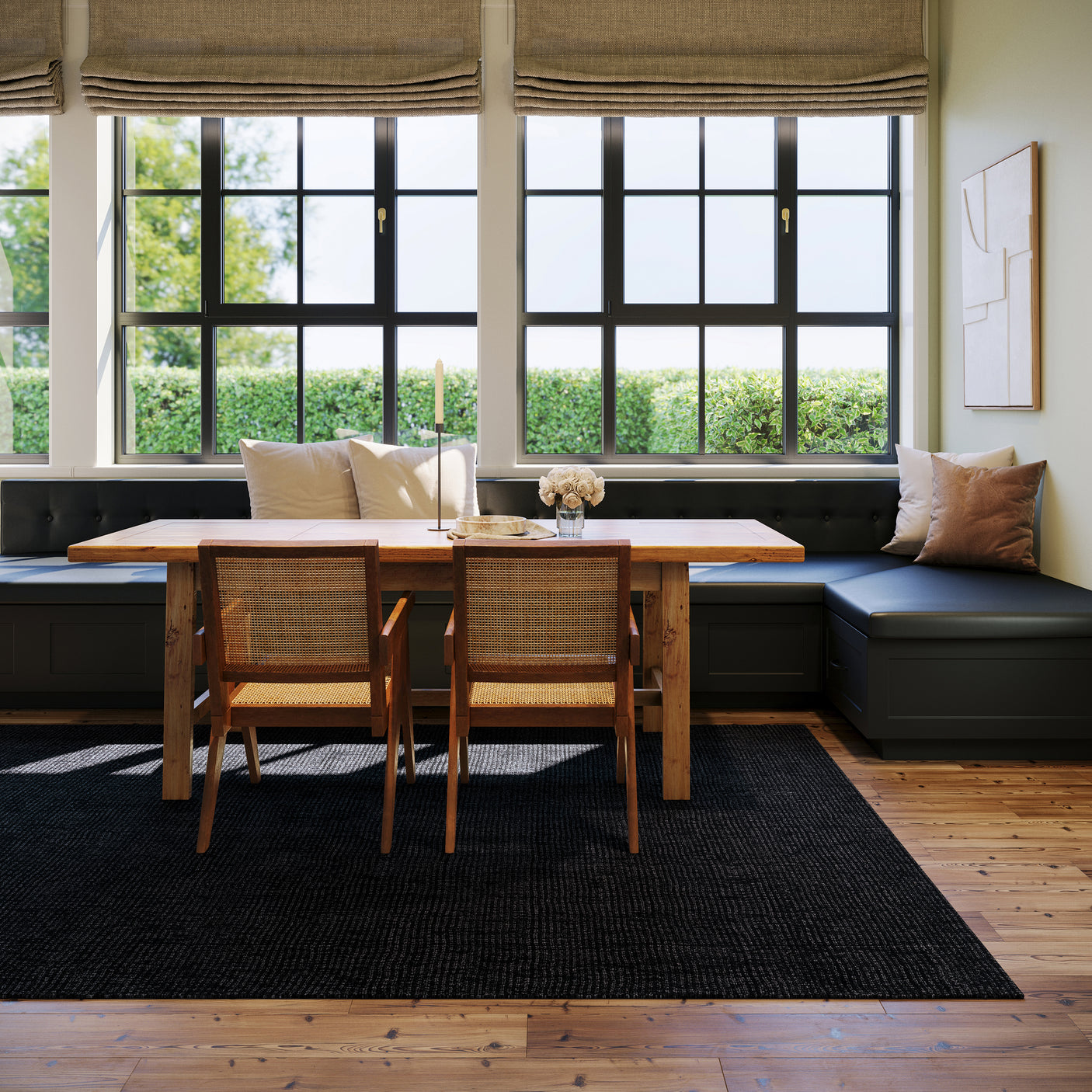 Nate Berkus Crosby Solid Wool Cozy Area Rug