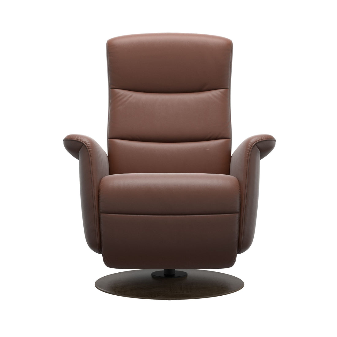 Stressless Mike Recliner Wood Base in Paloma Copper, Smoked Oak, side view