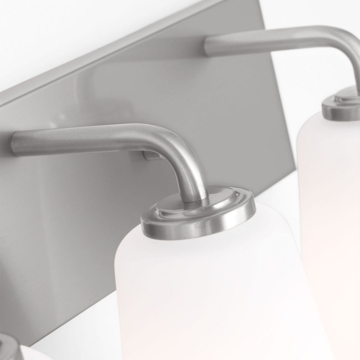 Miles Three Light Bath — Etched white glass