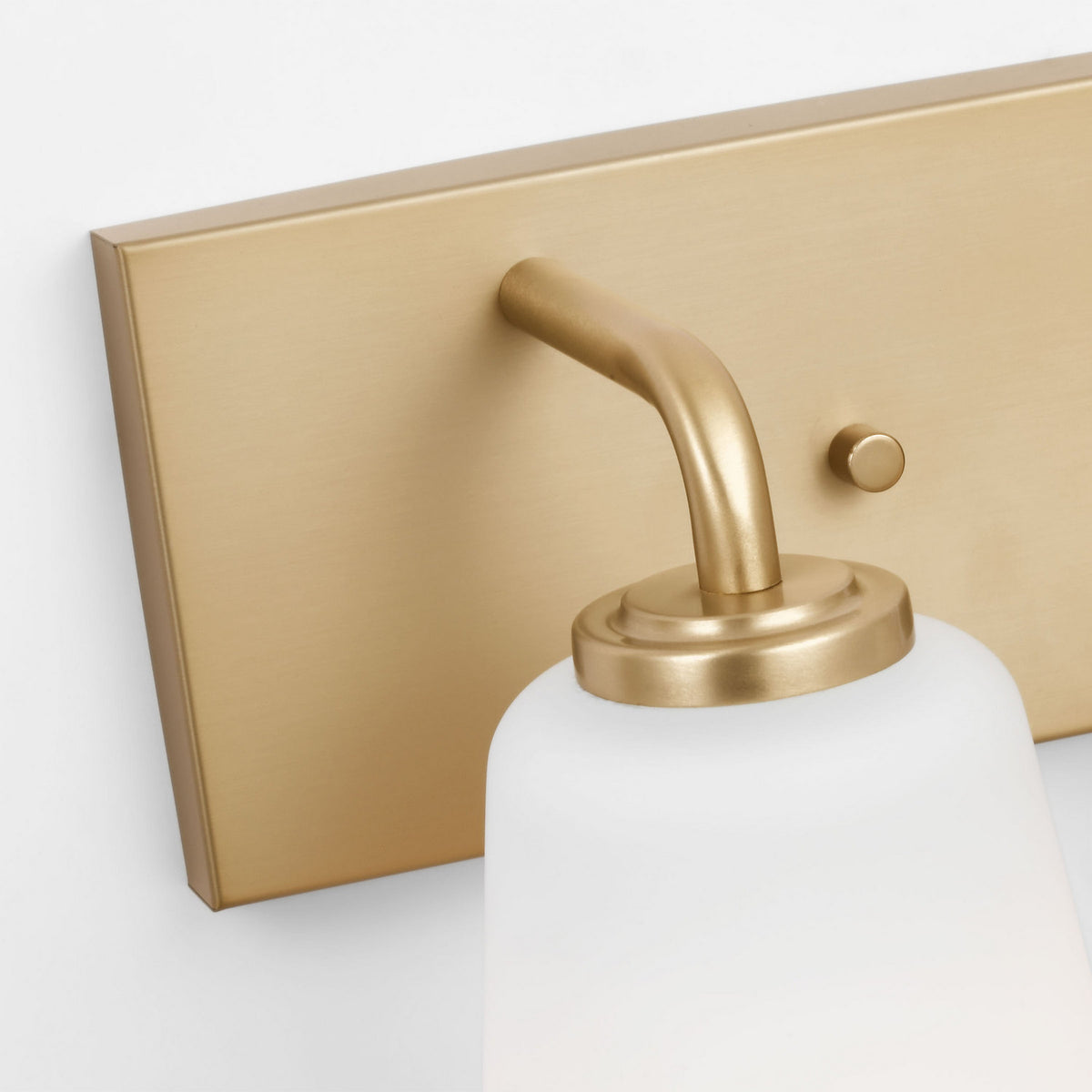 Miles Two Light Bath — Etched white glass