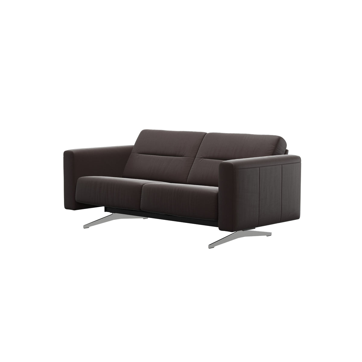 Stella - 2-Seater Sofa - Paloma Chocolate - S2 - narrower and taller