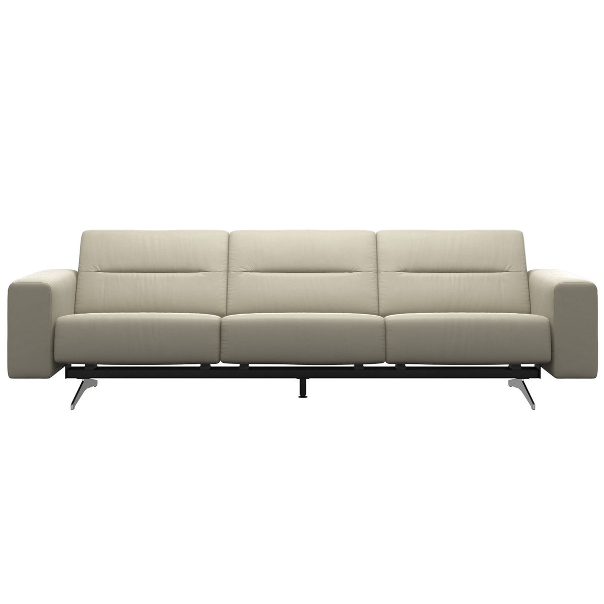 Stella - 3-Seater Sofa - Paloma Light Grey - S1 - wider and lower