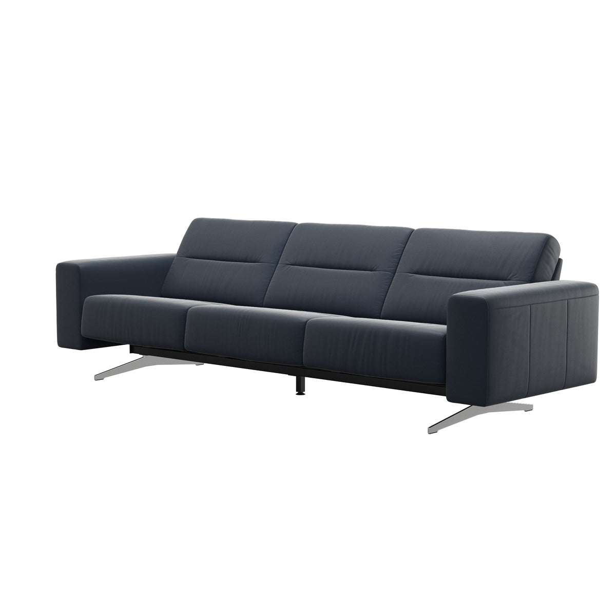 Stella - 3-Seater Sofa - Paloma Oxford Blue - S1 - wider and lower