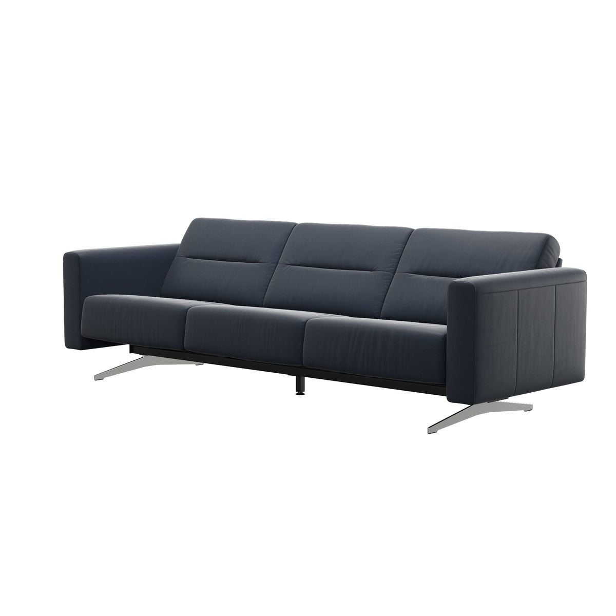 Stella - 3-Seater Sofa - Paloma Oxford Blue - S2 - narrower and taller